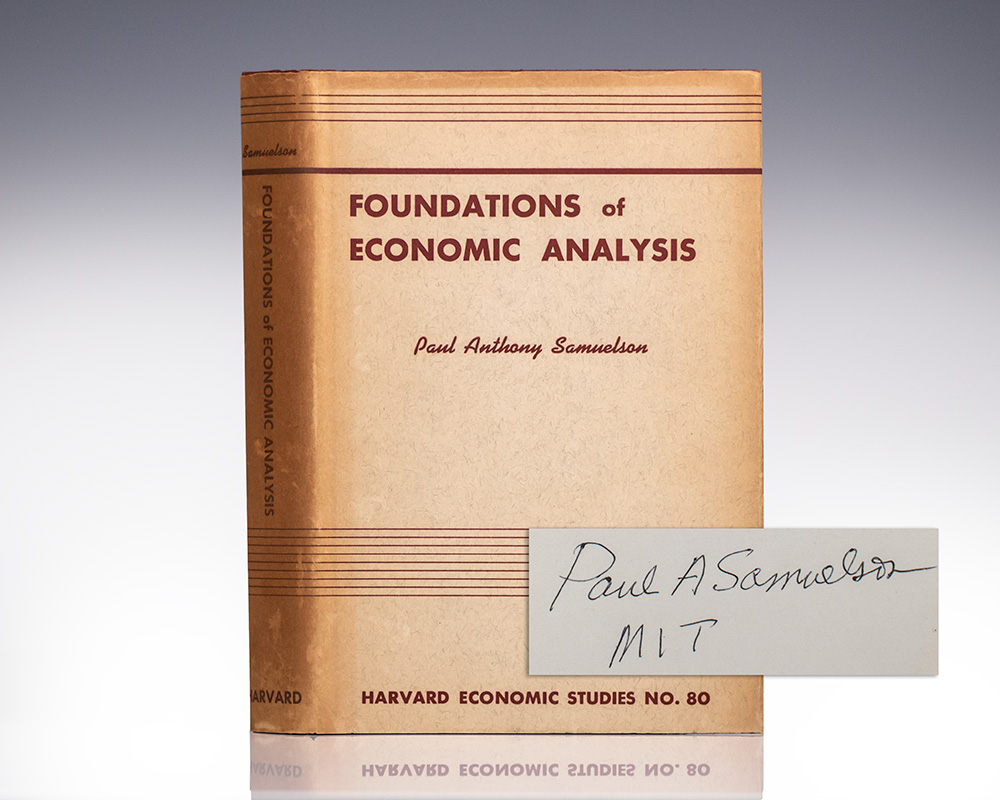 Foundations of Economic Analysis.