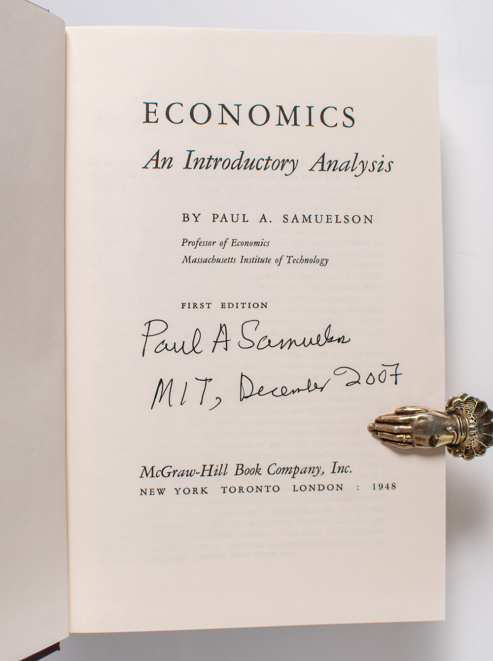 Economics: An Introductory Analysis.