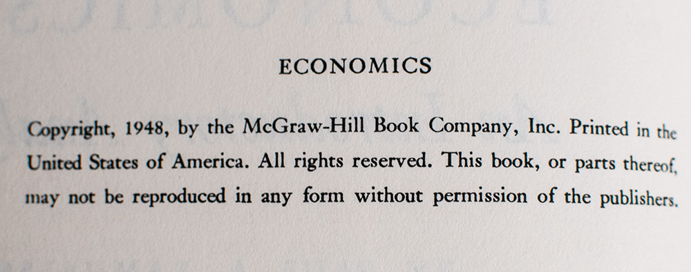 Economics: An Introductory Analysis.