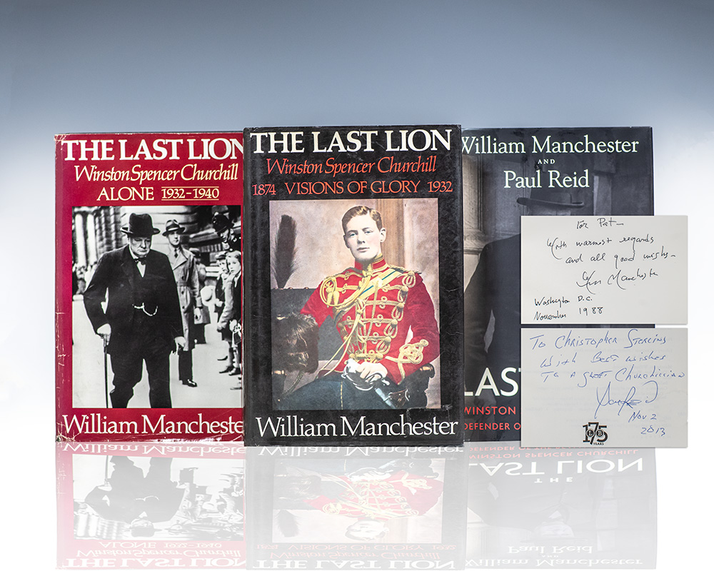 The Last Lion Trilogy: Winston Spencer Churchill Visions of Glory, 1874-1932; Winston Spencer Churchill: Alone, 1932-1940; Defender of the Realm, 1940-1965.