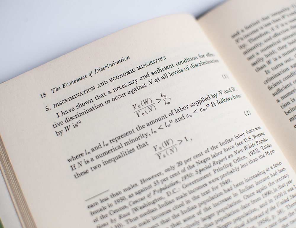 The Economics of Discrimination.