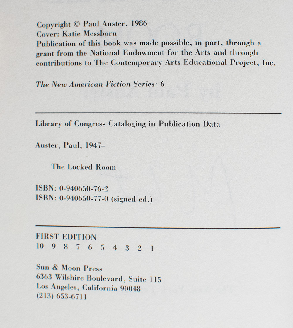 The New York Trilogy: City of Glass. WITH: Ghosts. WITH: The Locked Room.