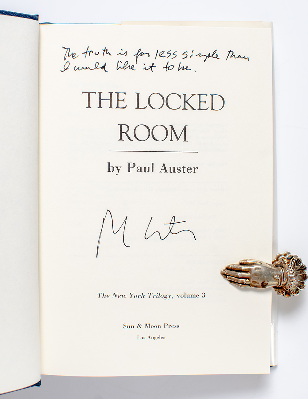 The New York Trilogy: City of Glass. WITH: Ghosts. WITH: The Locked Room.
