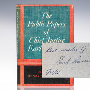 The Public Papers of Chief Justice Earl Warren