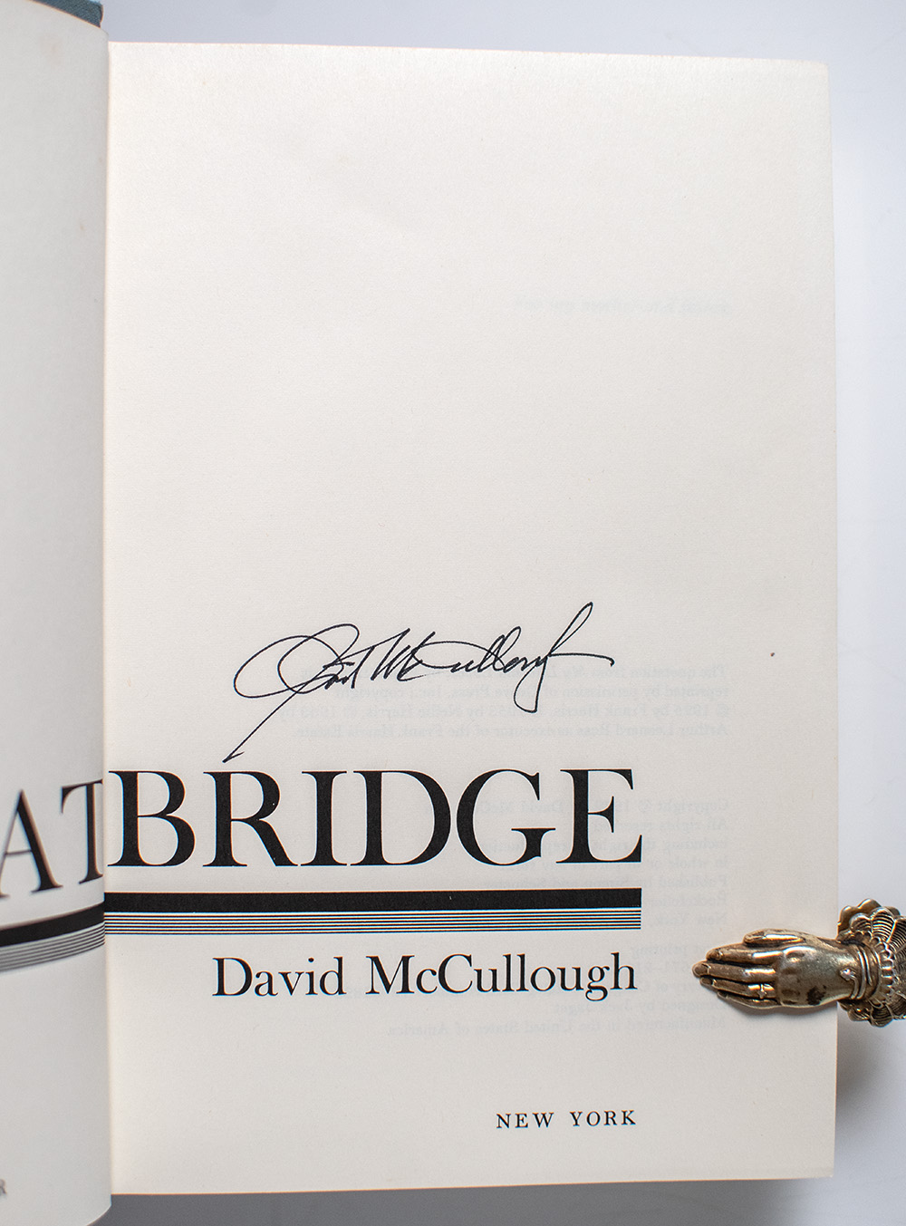 The Great Bridge: The Epic Story of the Building of the Brooklyn Bridge.