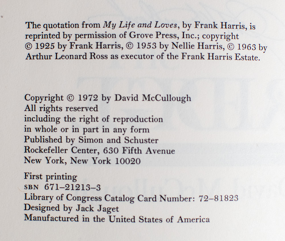 The Great Bridge: The Epic Story of the Building of the Brooklyn Bridge.