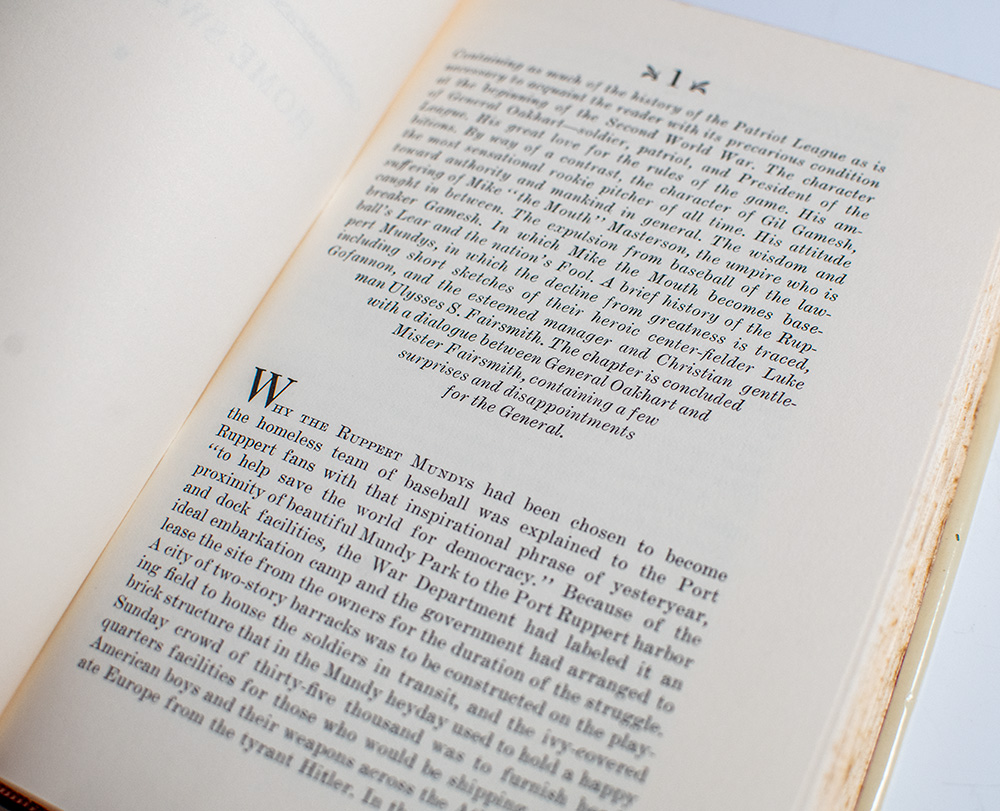 The Great American Novel.