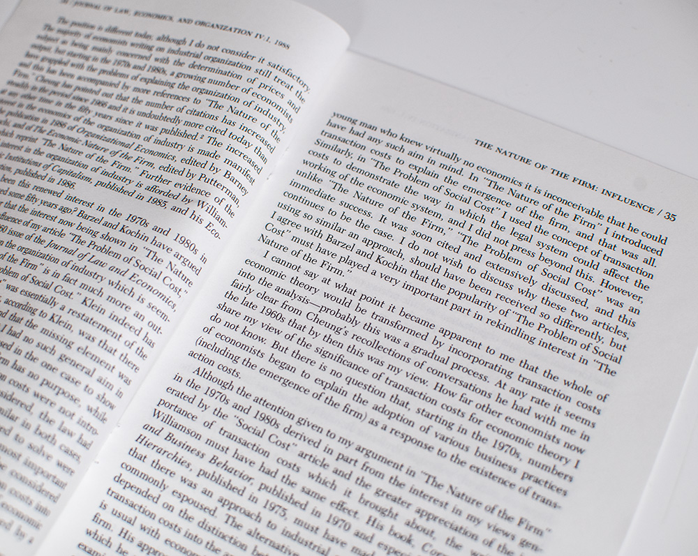 The Nature of the Firm: Influence.