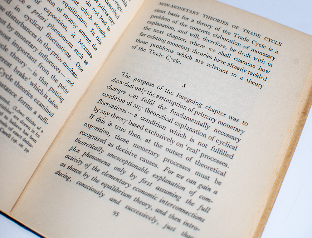 Monetary Theory and the Trade Cycle.