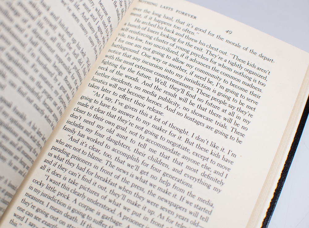 Nothing Last Forever.