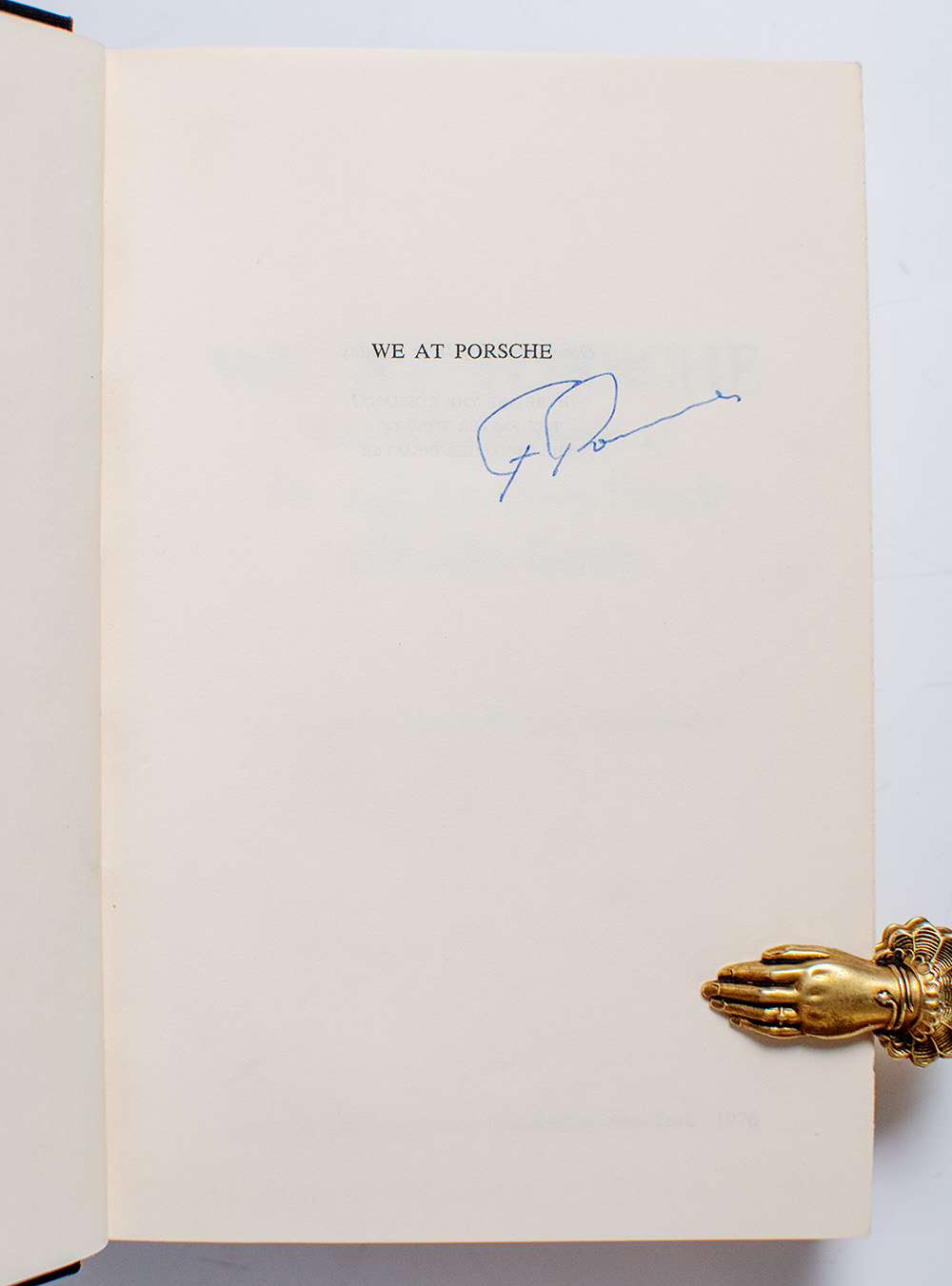 We At Porsche The Autobiography of Dr. Ing. hc Ferry Porsche.