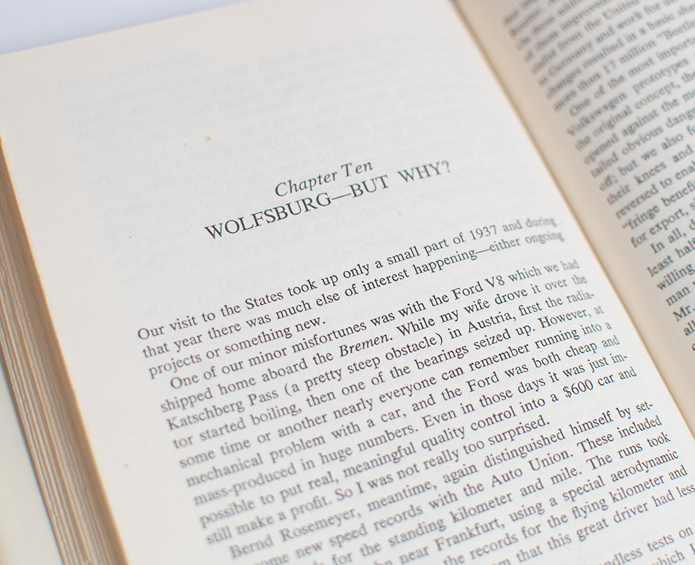 We At Porsche The Autobiography of Dr. Ing. hc Ferry Porsche.