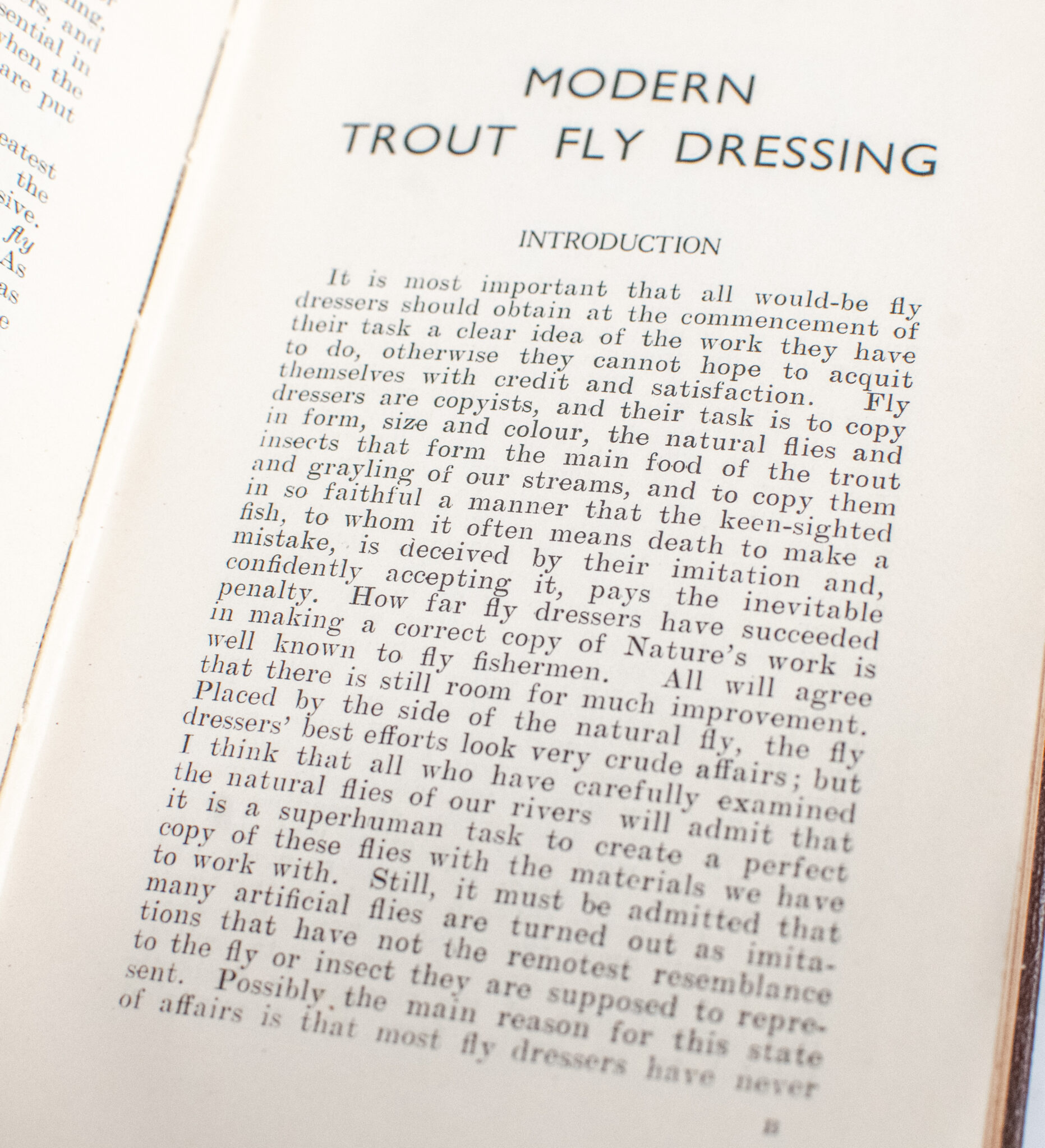 Modern Trout Fly Dressing.