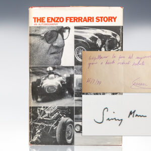 The Enzo Ferrari Memoirs. [with] Enzo Ferrari Letter Signed.