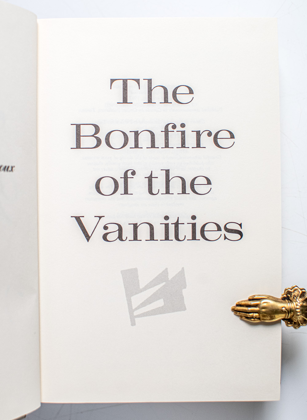 The Bonfire of the Vanities.