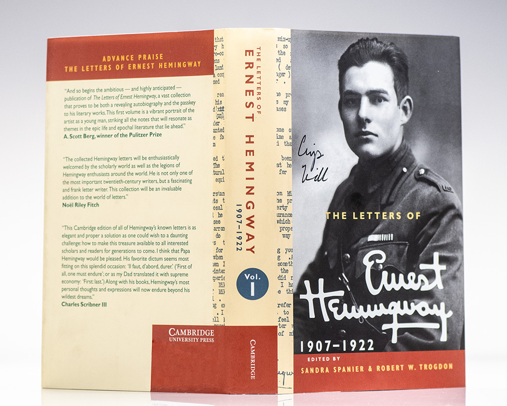 The Letters of Ernest Hemingway 1907-1922.