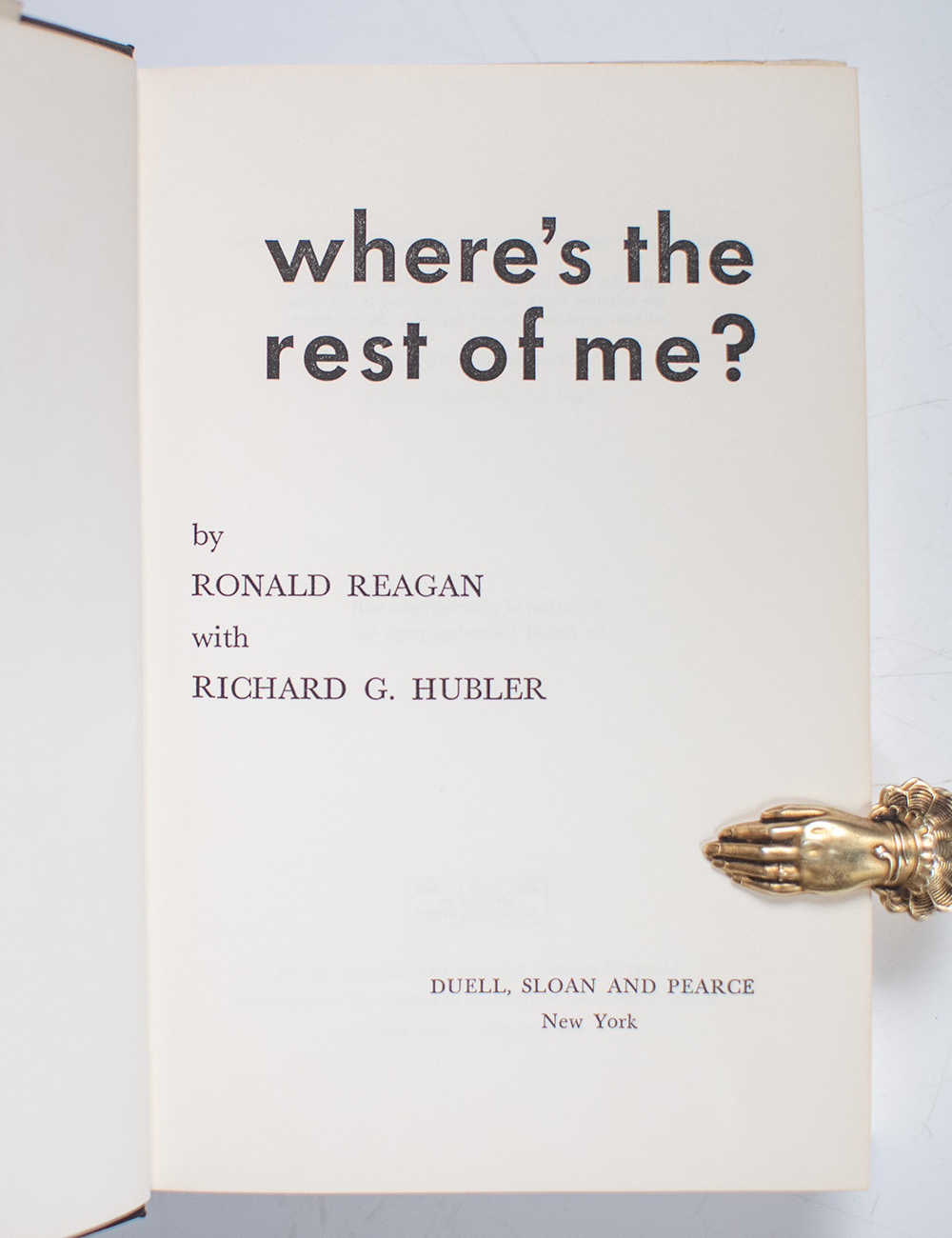 Where's the Rest of Me? The Ronald Reagan Story.