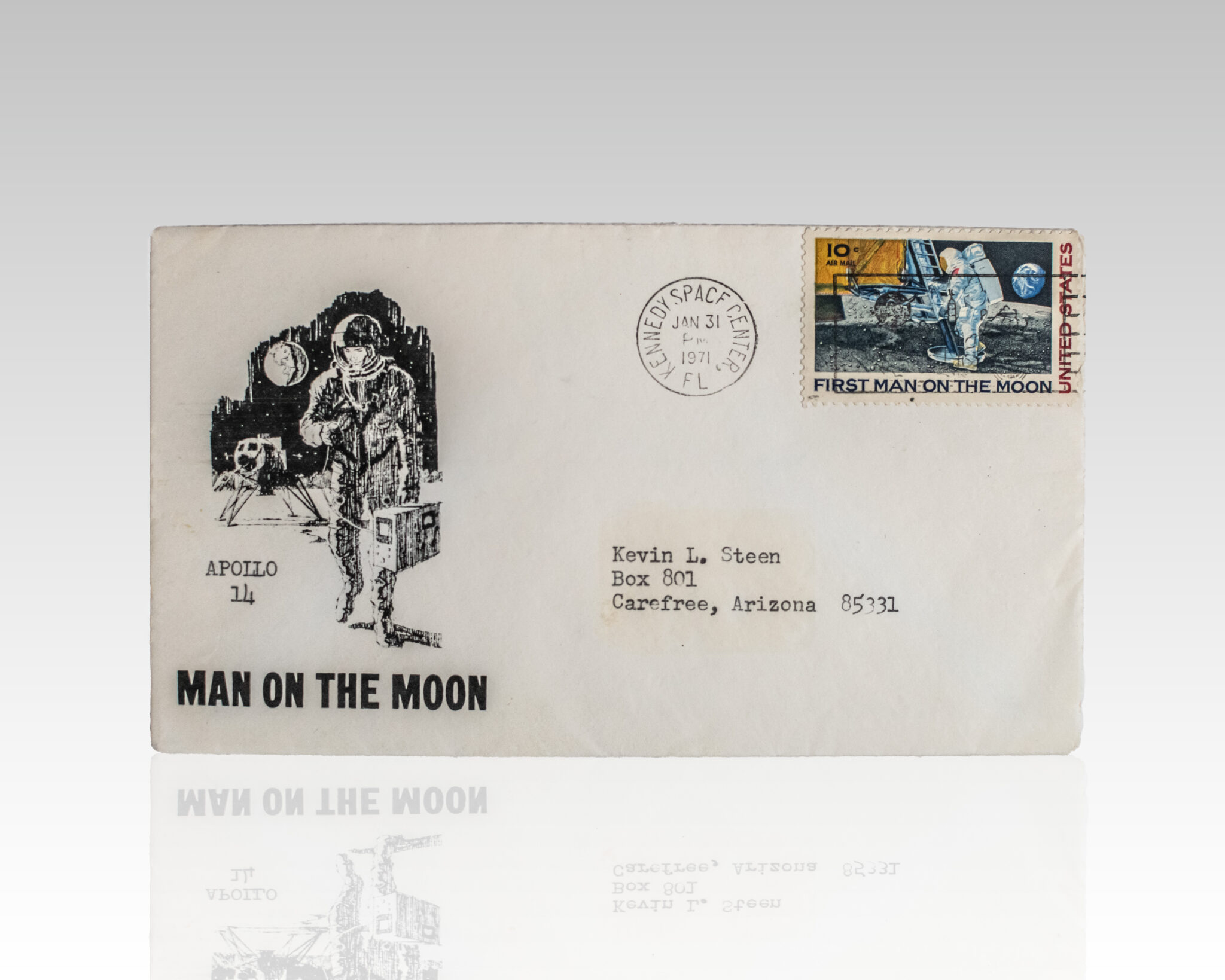 Neil Armstrong, Jack Swigert, and Dave Scott Signed Apollo 14 Launch Day Cover.