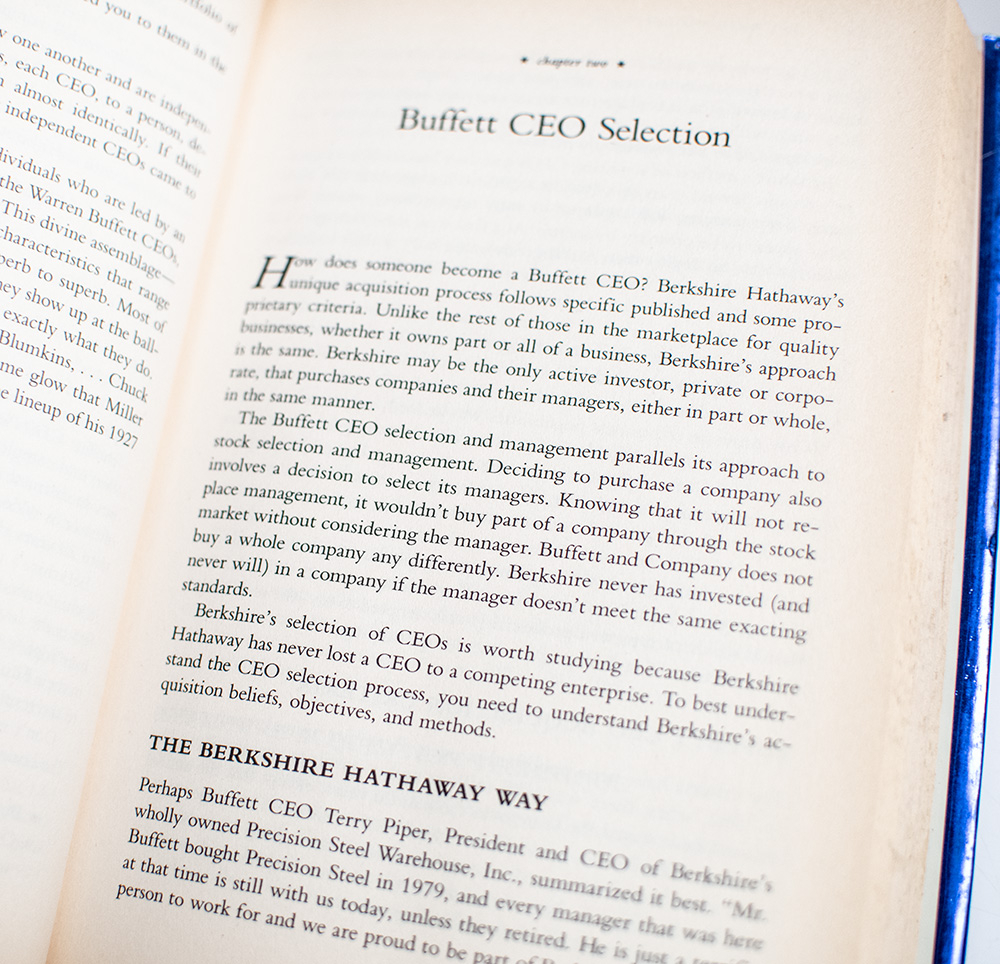 The Warren Buffett CEO: Secrets From the Berkshire Hathaway Managers.