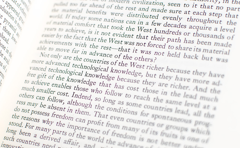 The Constitution of Liberty.