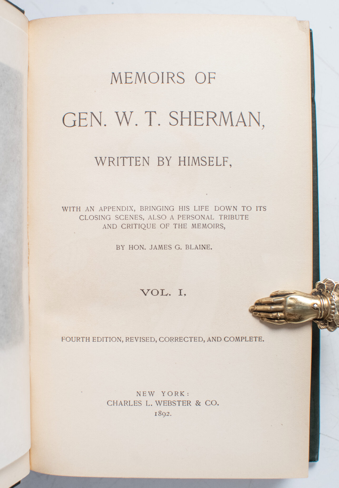Memoirs of General William T. Sherman.