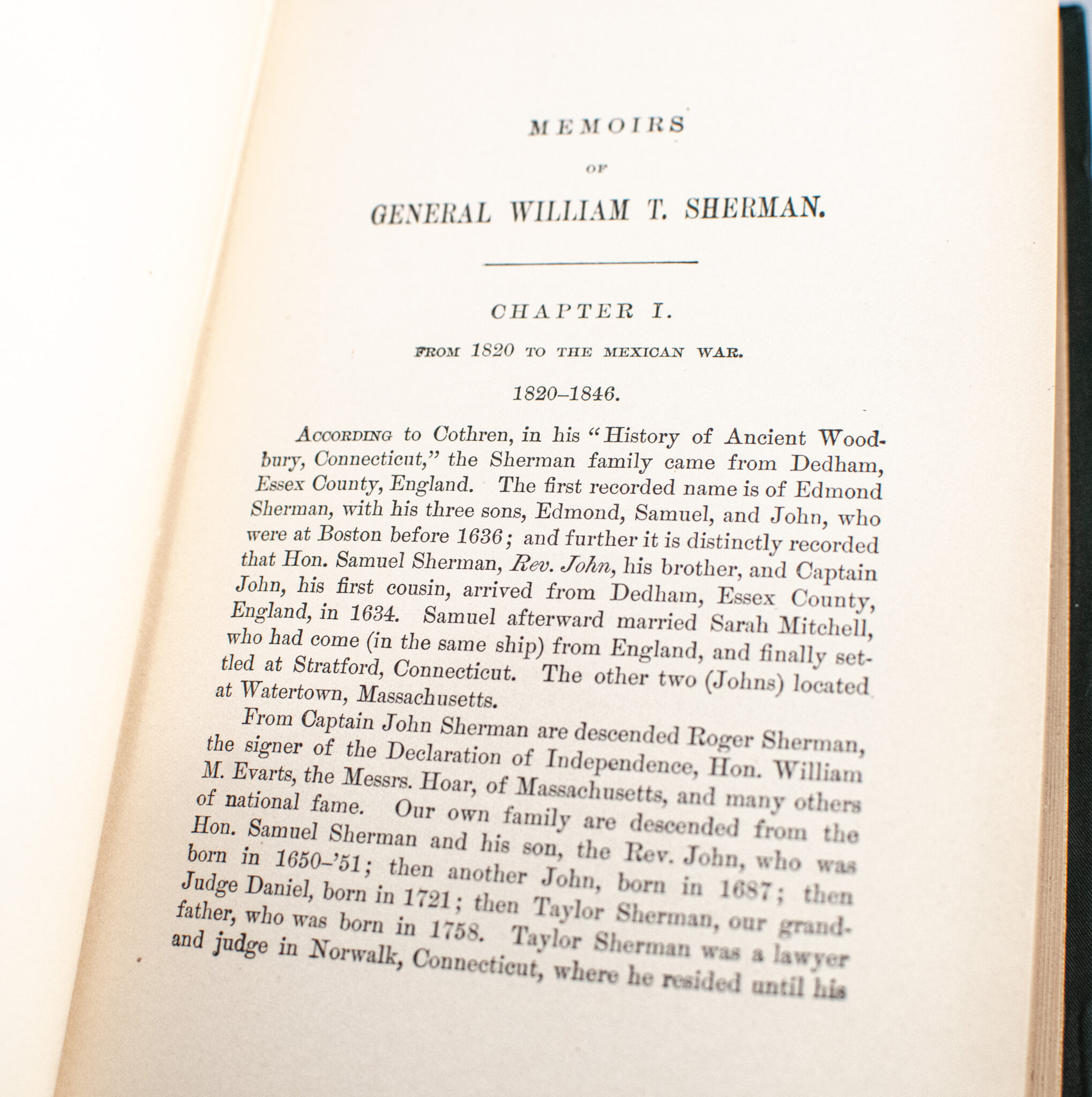 Memoirs of General William T. Sherman.