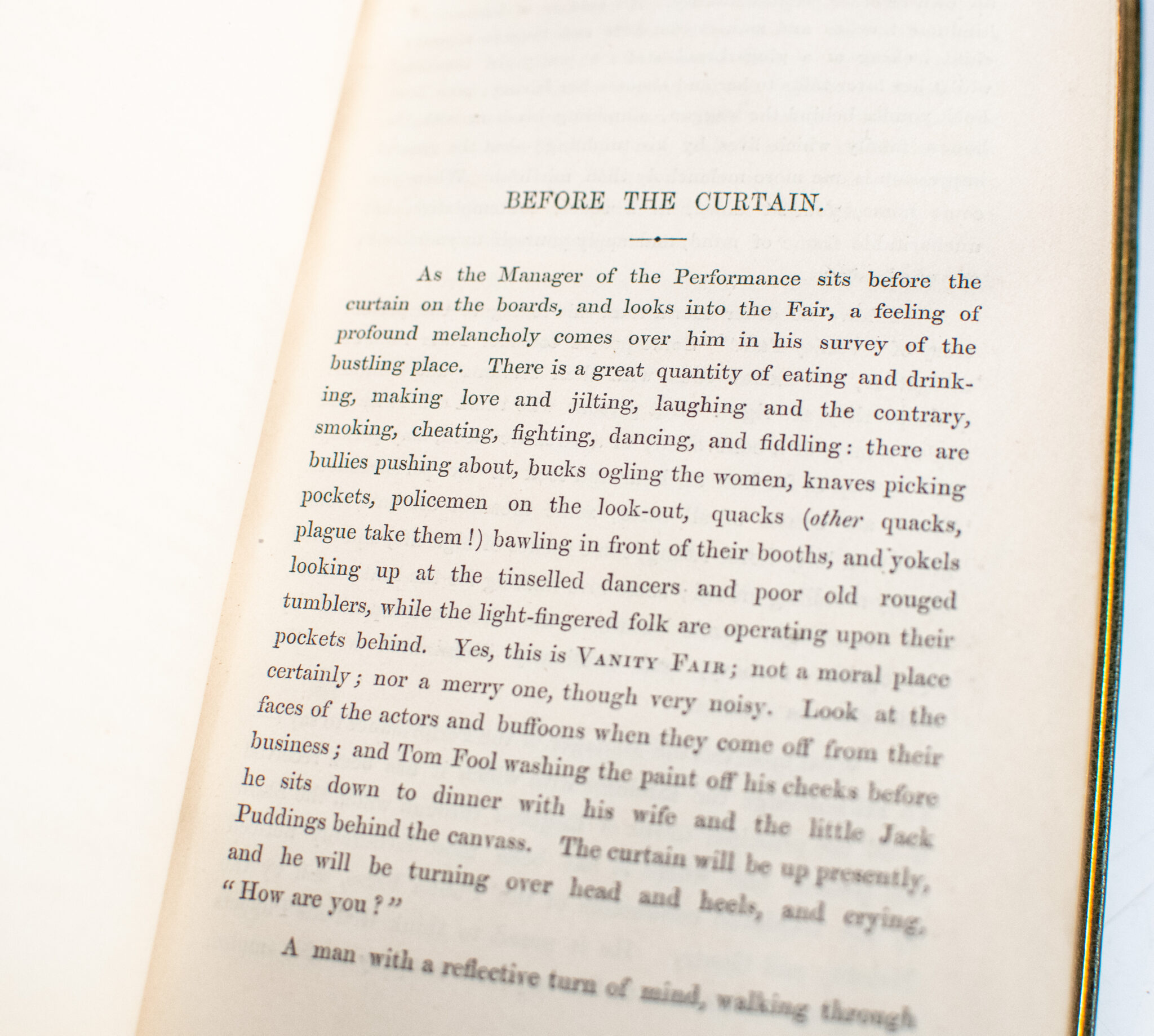 Vanity Fair: A Novel Without a Hero.