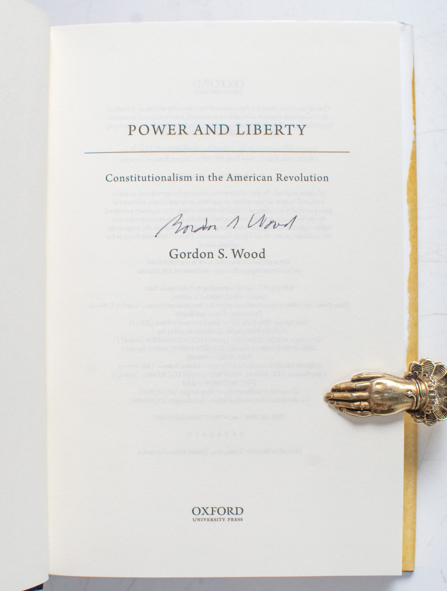 Power and Liberty: Constitutionalism in the American Revolution.