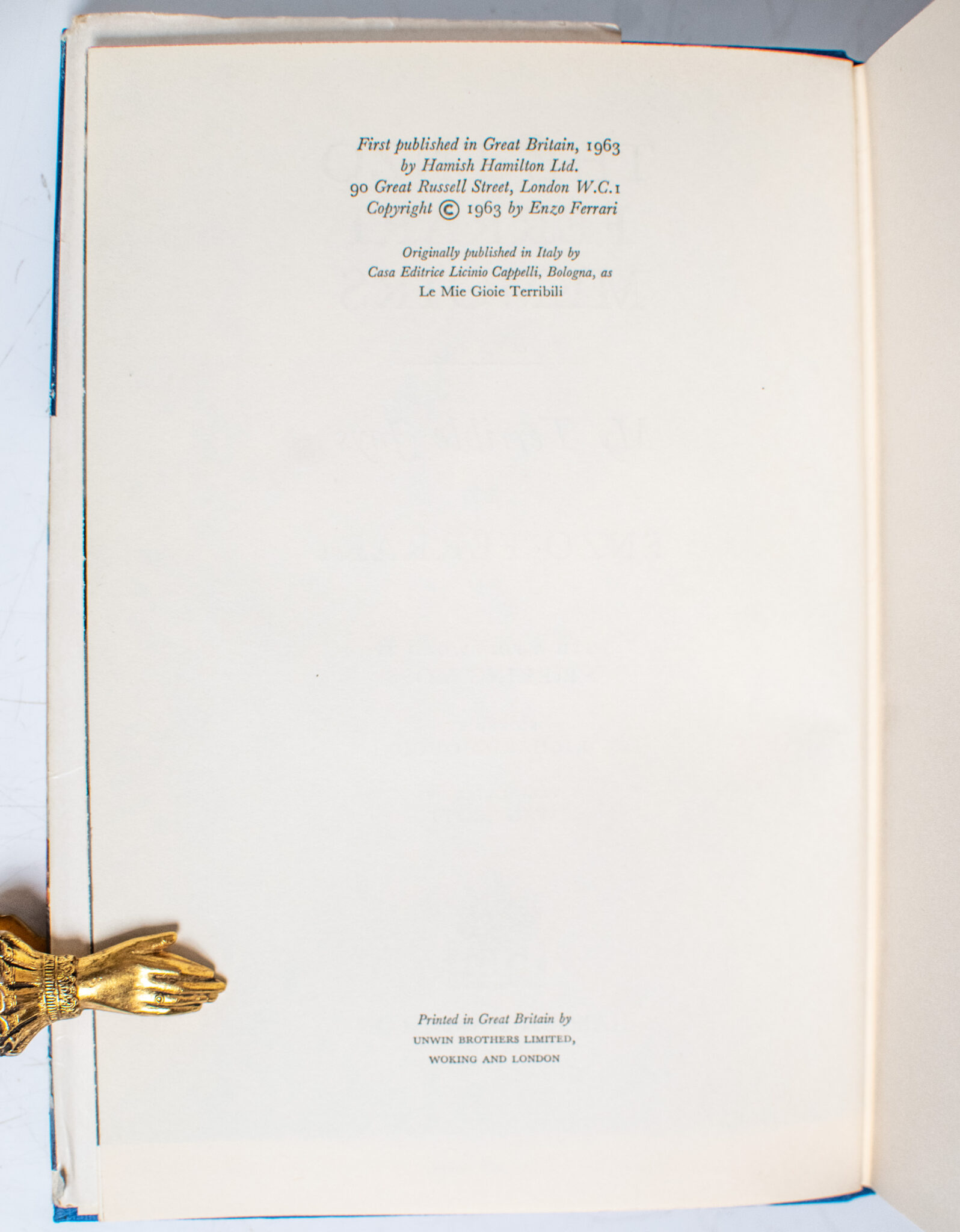 The Enzo Ferrari Memoirs.