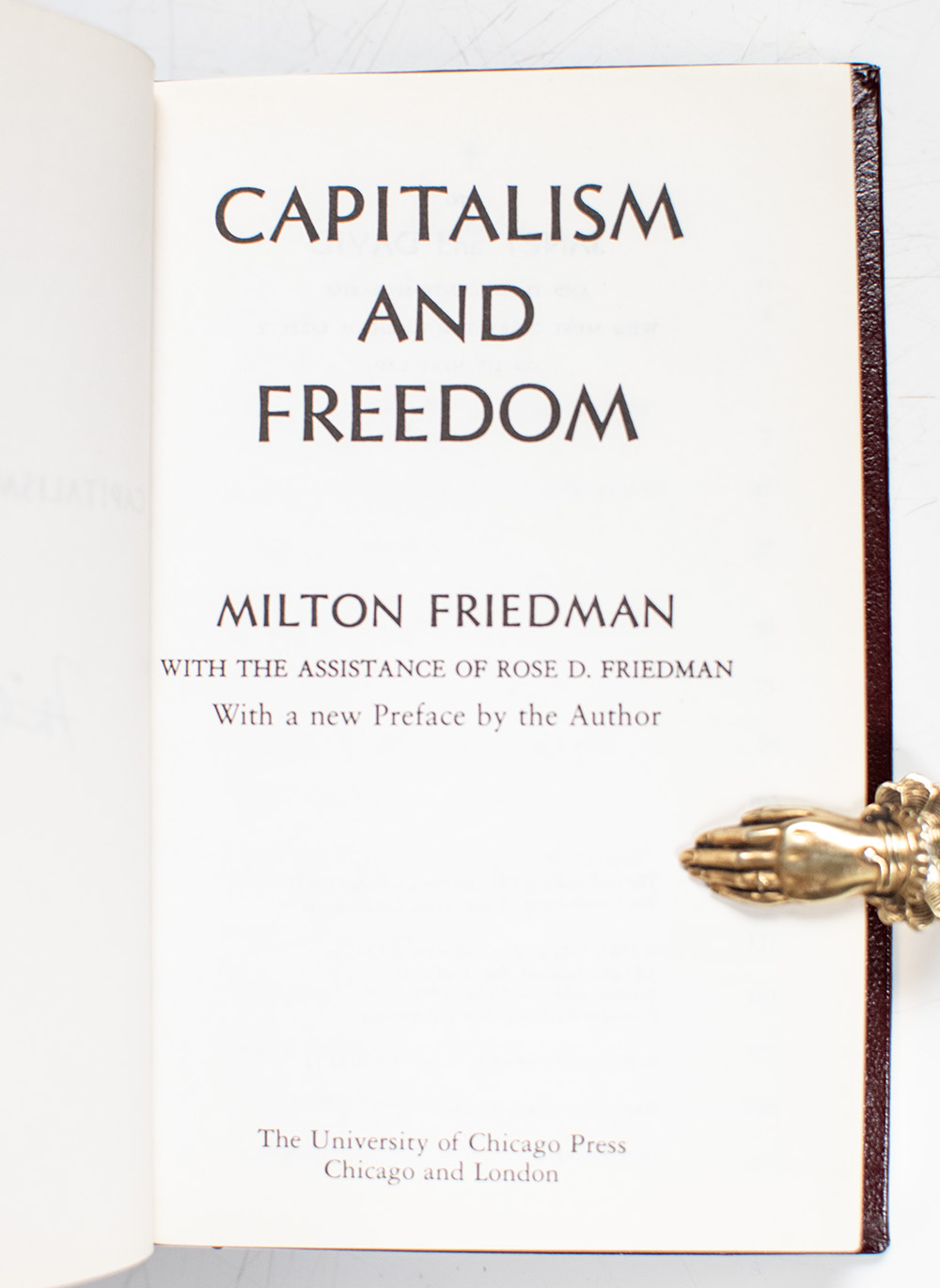 Capitalism and Freedom.