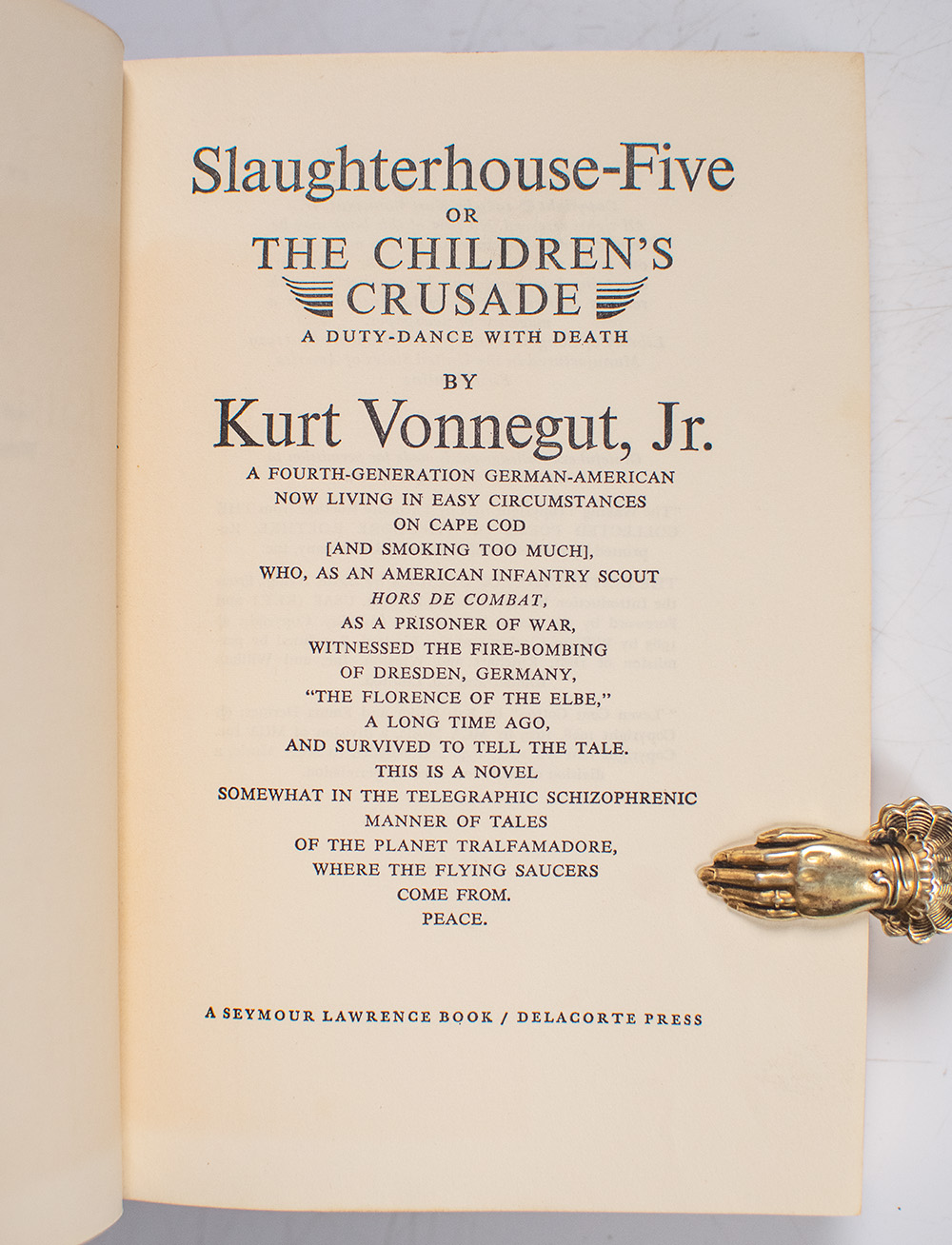 Slaughterhouse-Five, or The Children’s Crusade, A Duty-Dance With Death.