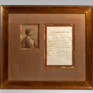 Mark Twain Autograph Letter Signed.