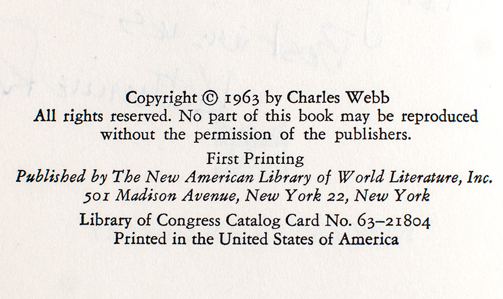 The Graduate: A Novel of Today's Youth, Unlike Any You Have Read.