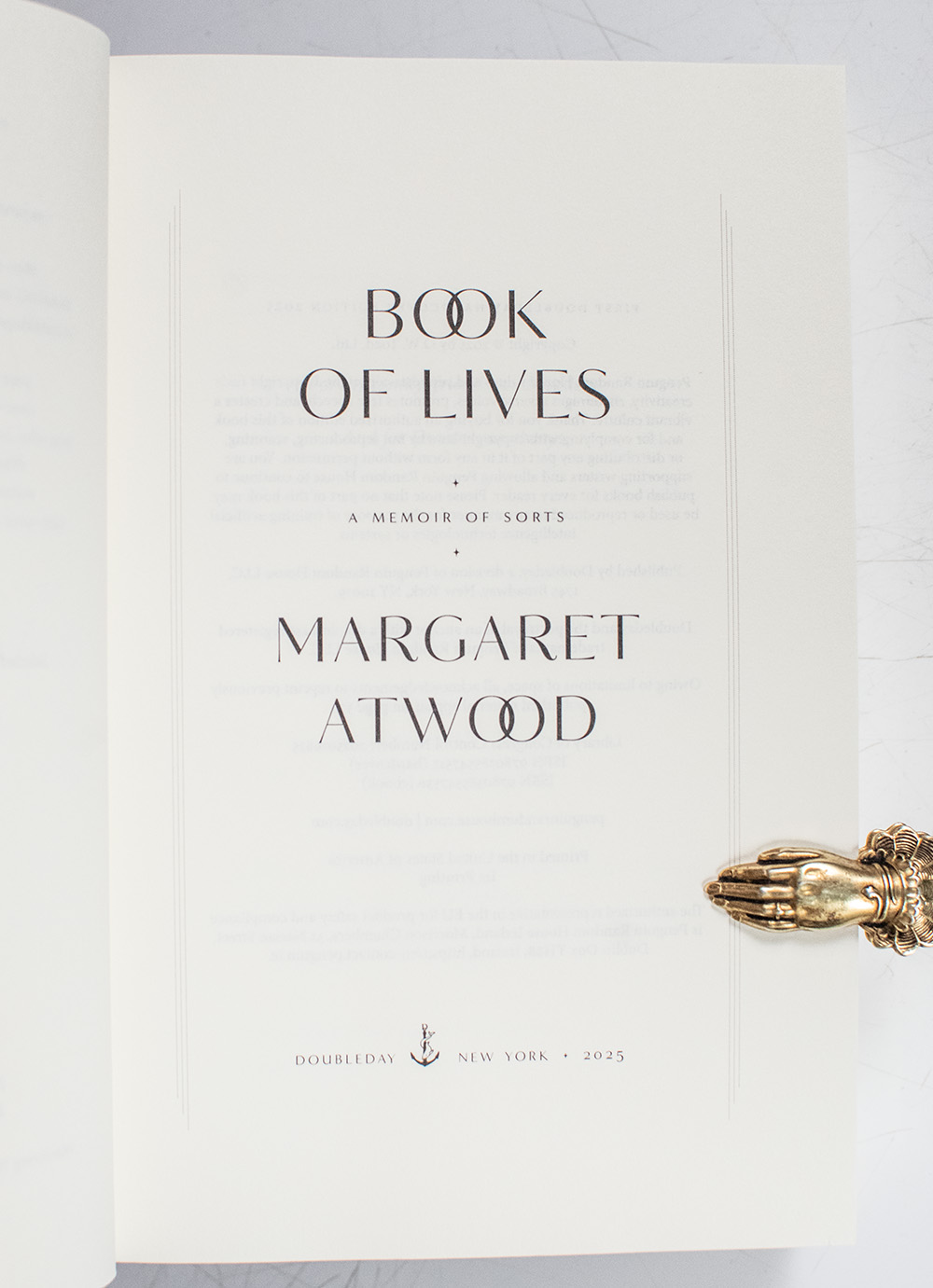 Book of Lives: A Memoir of Sorts.