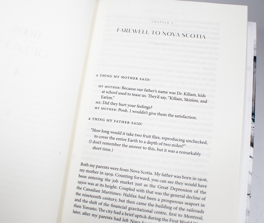 Book of Lives: A Memoir of Sorts.