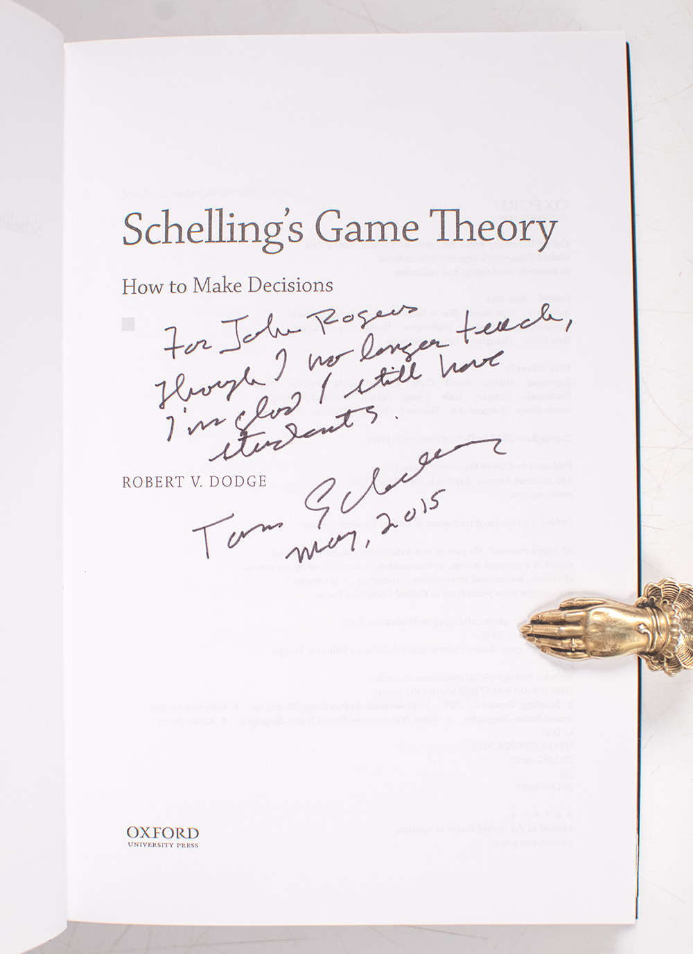 Schelling's Game Theory: How to Make Decisions.