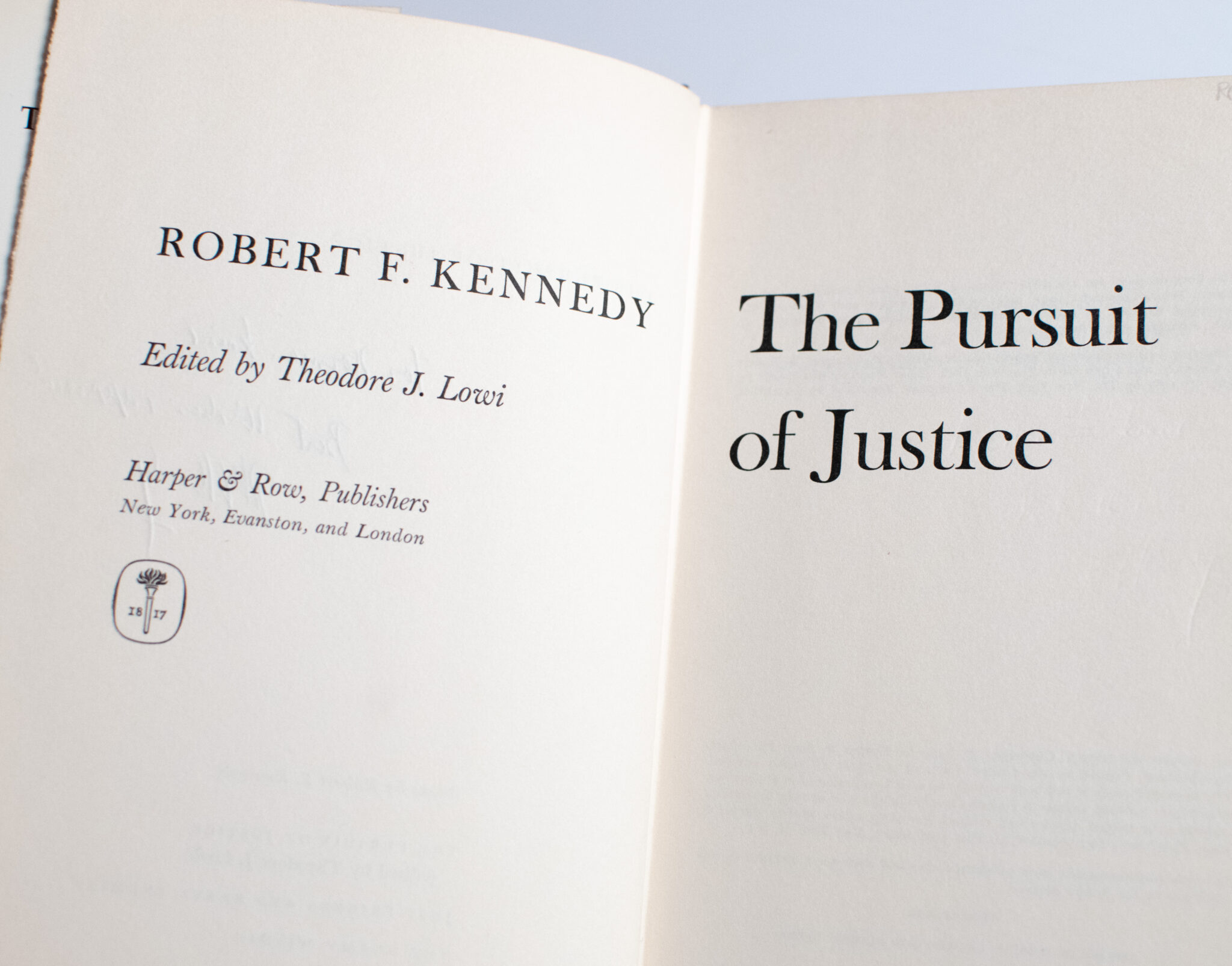 The Pursuit of Justice.