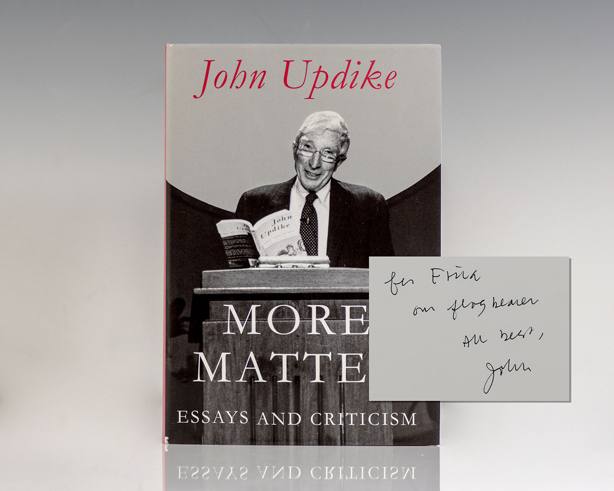 More Matter: Essays and Criticism.