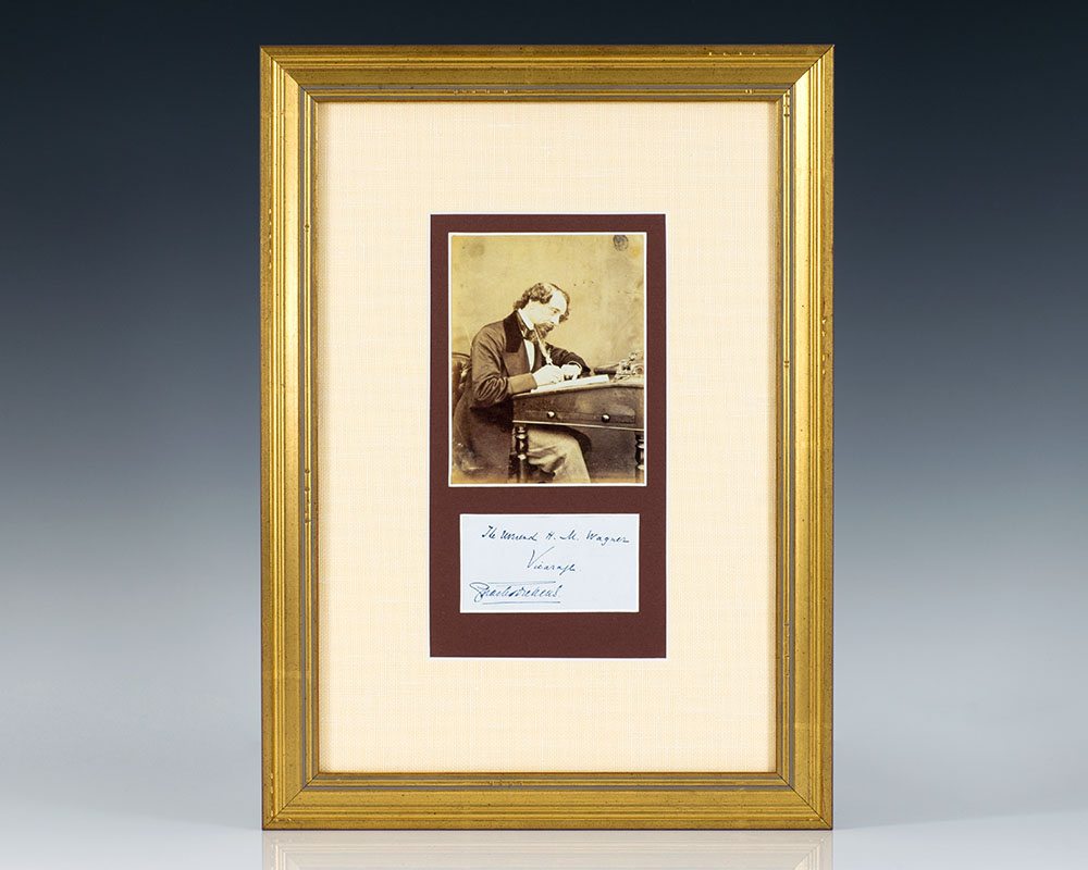 Charles Dickens Autograph.
