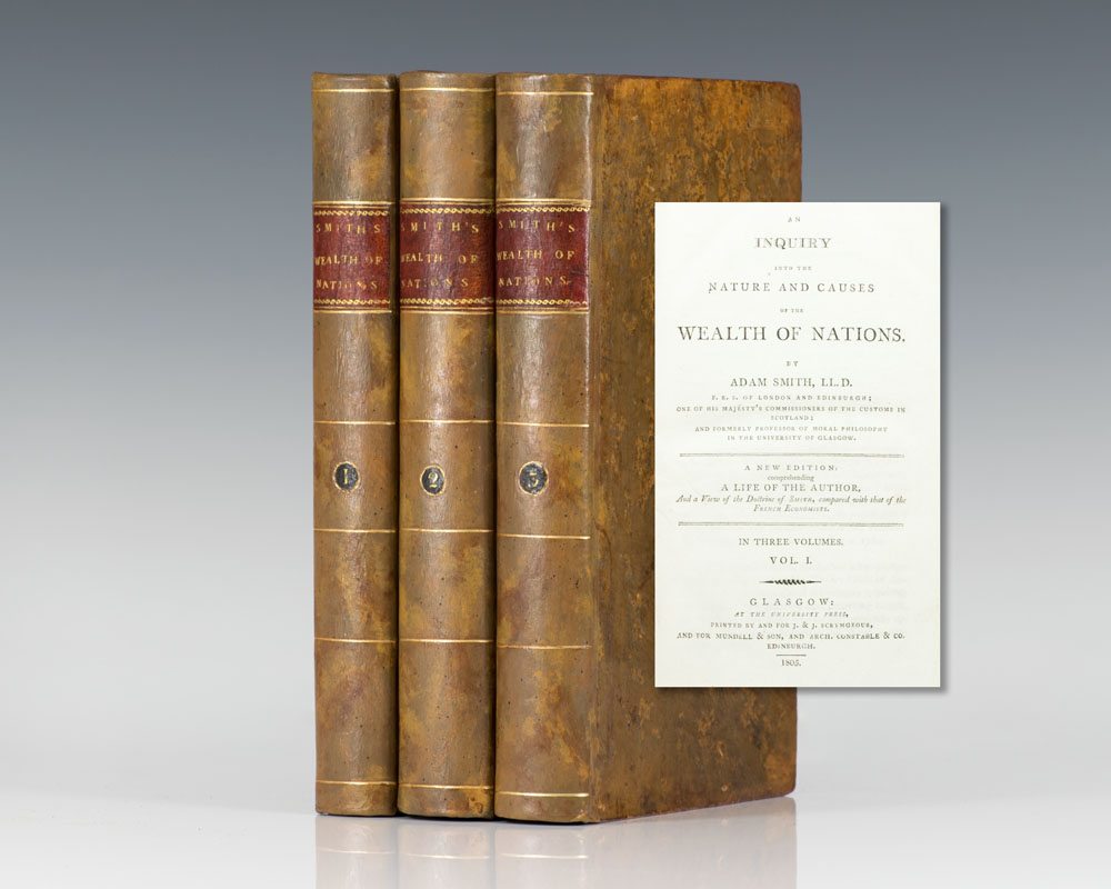 An Inquiry into the Nature and Causes of the Wealth of Nations.