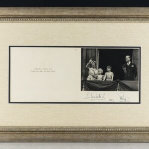 Signed Card From Queen Elizabeth and Prince Philip.