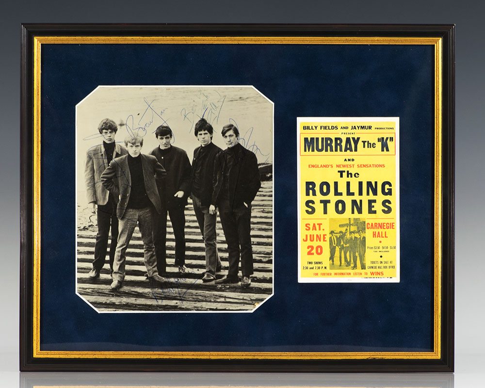 The Rolling Stones Signed Photograph.