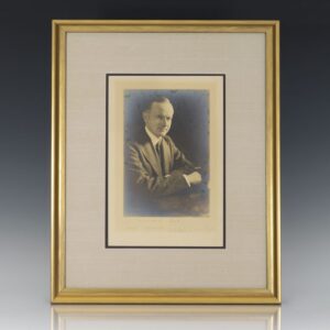 Calvin Coolidge Signed Photograph.