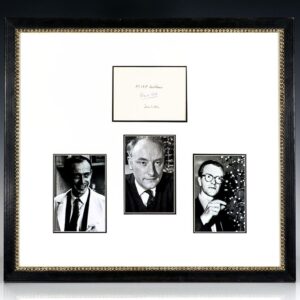 Francis Crick, James Watson and Maurice Wilkins Autograph.