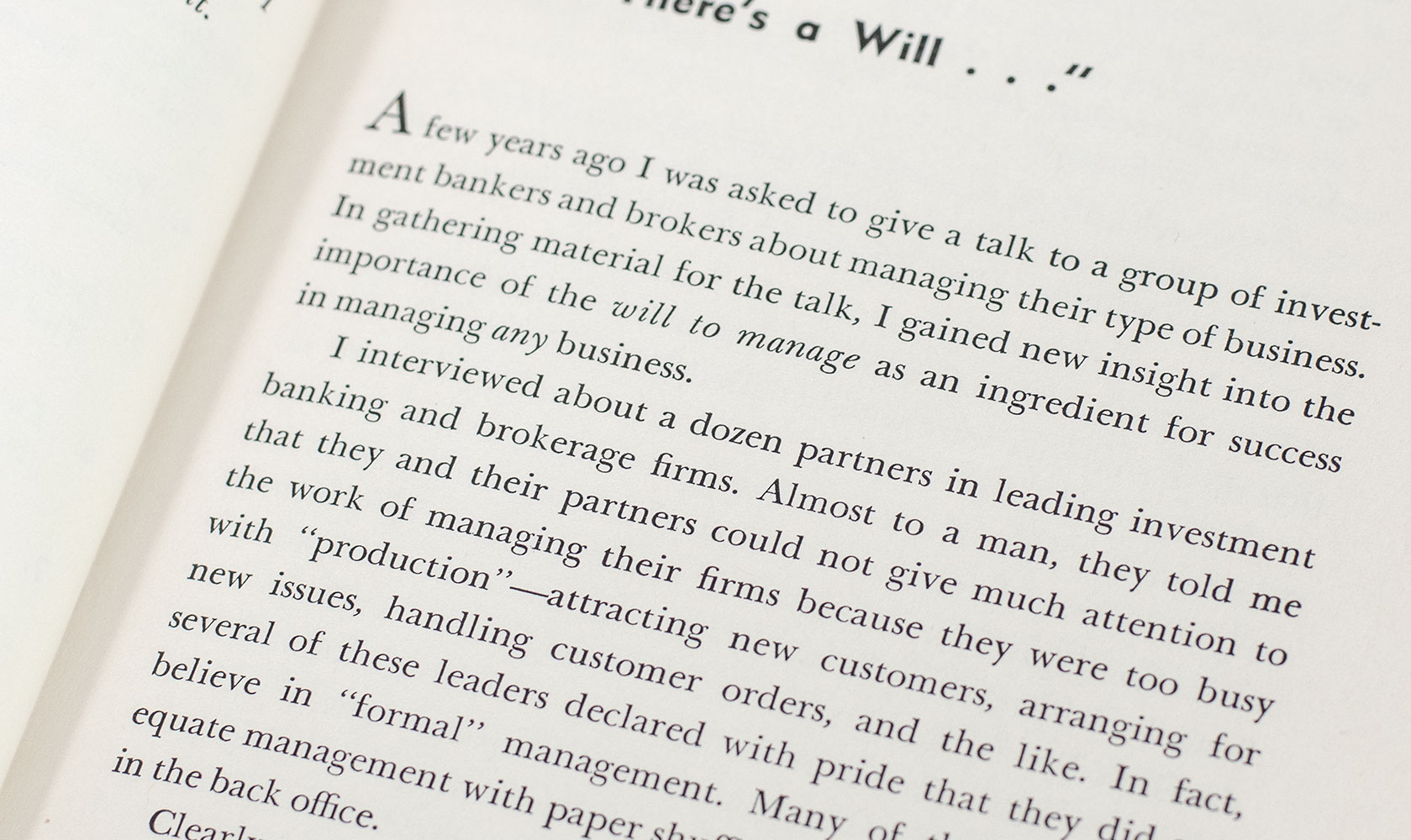 The Will To Manage: Corporate Success through Programmed Management.