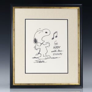 Original Drawing of Snoopy by Charles M. Schulz.