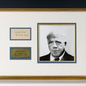 Robert Frost Autograph.