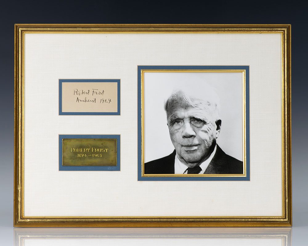 Robert Frost Autograph.