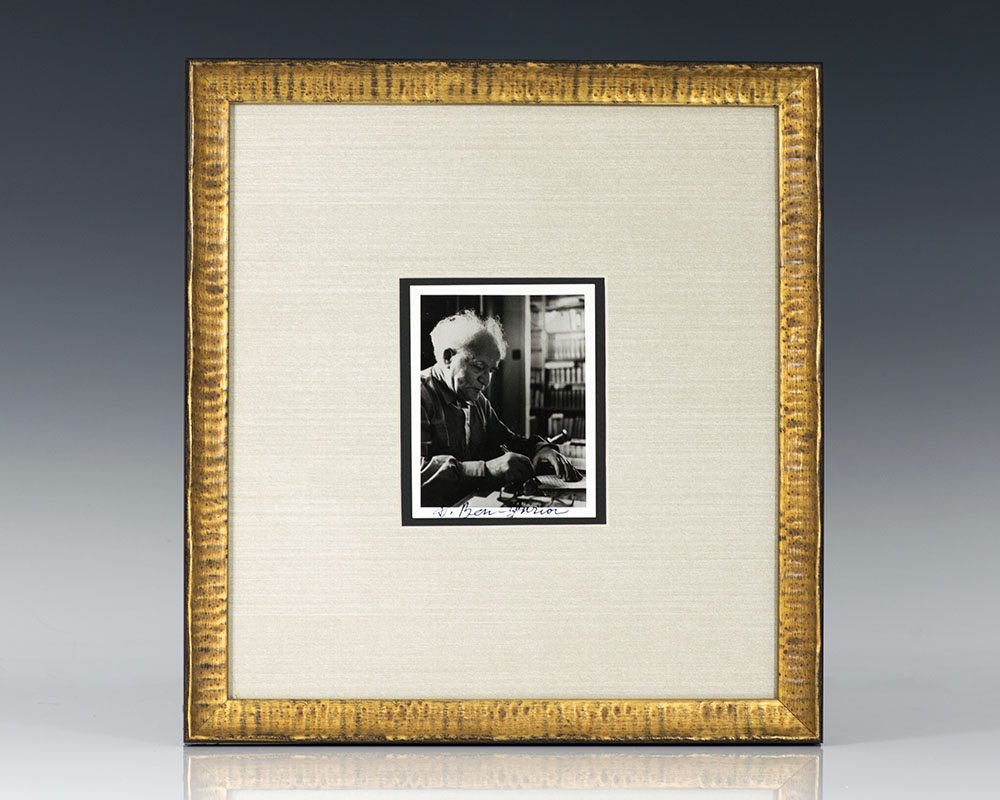 David Ben-Gurion Signed Photograph.