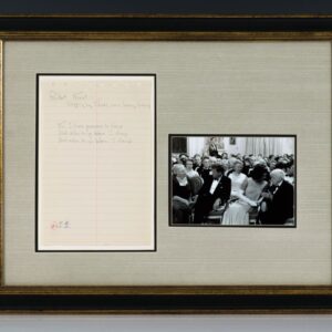 Jacqueline Kennedy Quotation of Robert Frost.